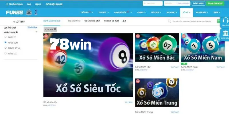 Fun88 - Sân Chơi Đẳng Cấp Top 1 Thị Trường Game Châu Á 6 Đặt cược xổ số Fun88